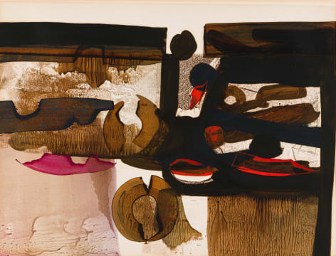 George Boys; Abstract in Brown and Red