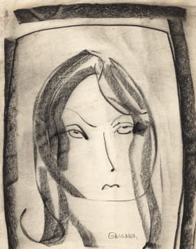 Charles Gassner; Head of a Woman