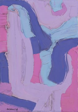 Trevor Coleman; Pink and Purple Abstract