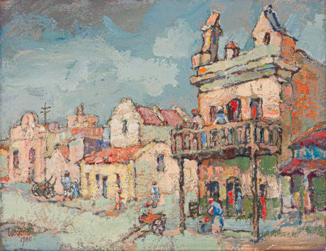 Gregoire Boonzaier; House with Verandah, Dist Six