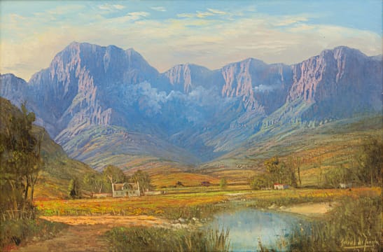 Gabriel de Jongh; Extensive Landscape with Cottage