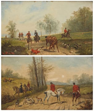 Rudolph Stone; Hunting Scenes, two