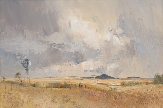 Christopher Tugwell; Landscape with Windmill