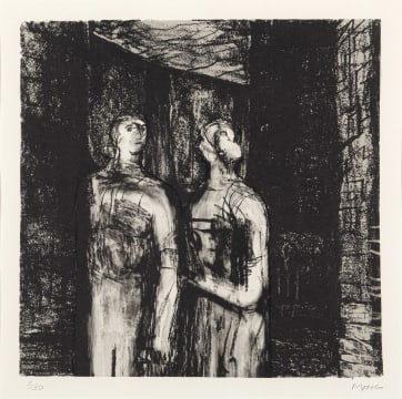 Henry Moore; Friday Night, Camden Town (CGM 417)
