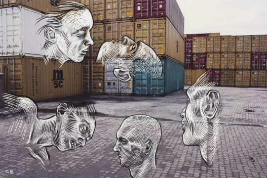 Conrad Botes; Untitled (Mediterranean Shipping Company)