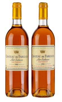 de Fargues; Sauternes; 1989 & 1990; 2 (1 x 2); 750ml