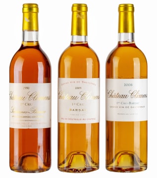 Climens; Sauternes-Barsac; 1990, 2005, 2006; 3 (1 x 3); 750ml