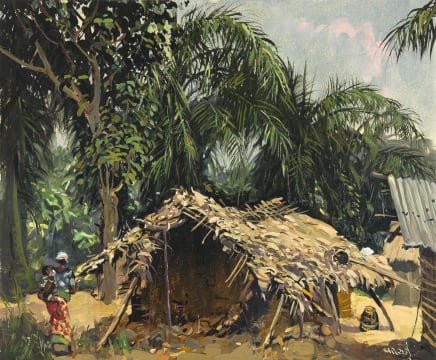 Guilherme d'Oliveira Marques; Mother and Child by a Village