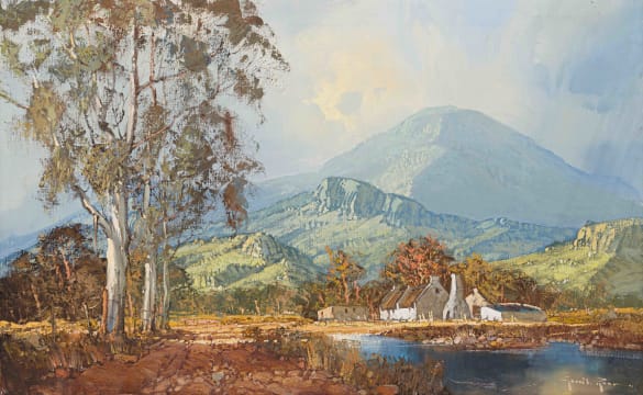 Gerrit Roon; Landscape with Mountains