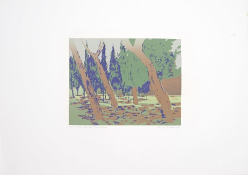 Alice Goldin; Jerusalem Treescape