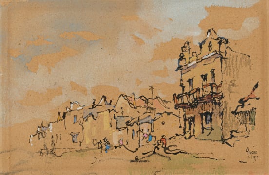 Gregoire Boonzaier; Street Scene