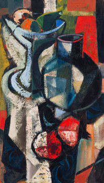 Hennie Niemann Jnr; Still Life with Pomegranates