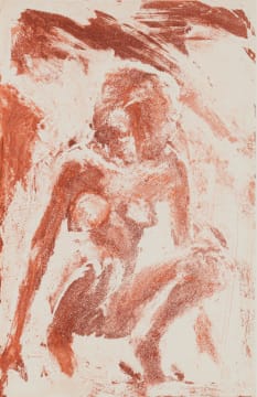 Eric Fischl; Crouching Nude