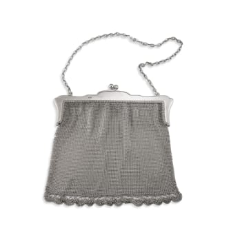 A George V silver chainmail purse, Abraham Brothers, Birmingham, 1922