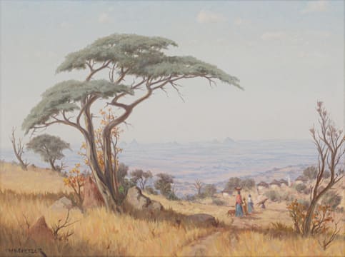 Willem Hermanus Coetzer; Looking into Lowveld from Near Trigardsdal (sic)