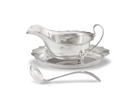 An Elizabeth II silver sauce boat, Viner's Ltd, Sheffield, 1964