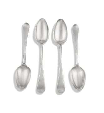 A George III silver serving spoon, Stephen Adams I, London, 1772