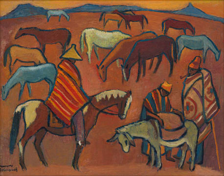 Nerine Desmond; Figures and Horses, Lesotho