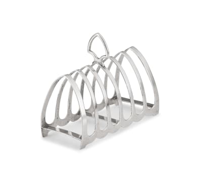 A George V silver toast rack, Emile Viner, Sheffield, 1934