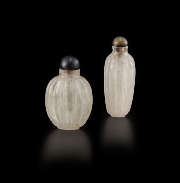 A Chinese smoky quartz snuff bottle, Qing Dynasty, late 19th century