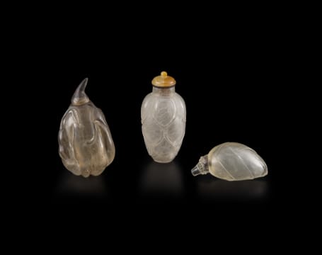 A Chinese smoky quartz snuff bottle, Qing Dynasty, late 19th/early 20th century