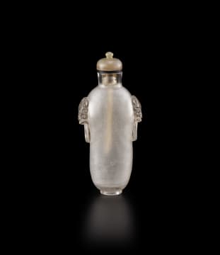 A Chinese crystal snuff bottle, Qing Dynasty, 19th century