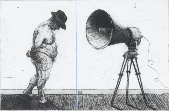 Man with Megaphone by William Kentridge | Strauss & Co