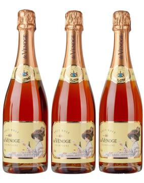 De Venoge; Brut Rosé; NV; 3 (1 x 3); 750ml
