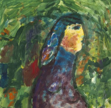 Eugène Brands; Portrait de Profile d'une Femme