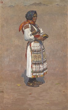 Joža Uprka; Woman in Traditional Dress