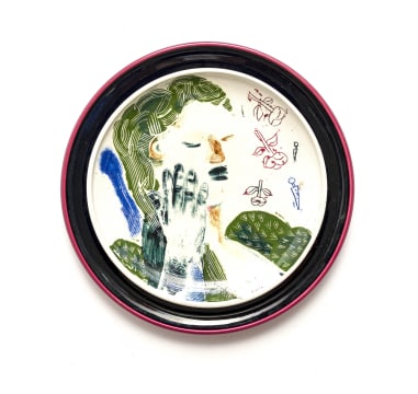 Deborah Bell; Figure with Green Hair