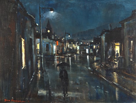 Don (Donald James) Madge; Street Scene at Night