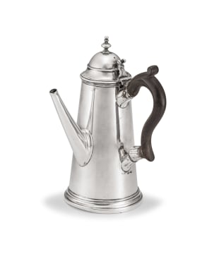 A Victorian silver coffee pot, William Hutton & Sons, London, 1885