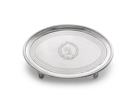A George III silver dish, George Burrows, London 1800