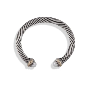 925 silver and 14k gold cable bracelet, David Yurman