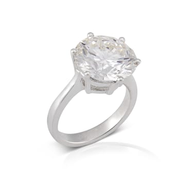 7.83 ct diamond solitaire ring