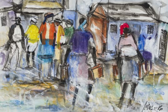 Joe Maseko; Township Scene