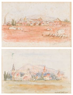 Unknown Artist; Pretoria; Artillery Barracks, Pretoria, two