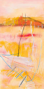 Fred Schimmel; Untitled (Abstract in Orange)