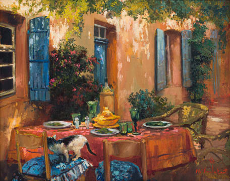 Mari Vermeulen-Breedt; Patio Scene