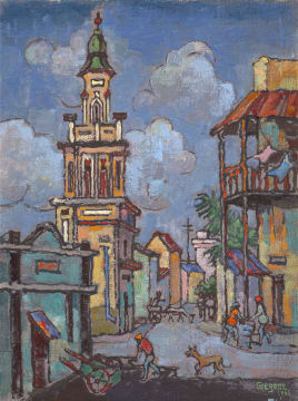 Gregoire Boonzaier; Approaching Rainclouds, Cape Flats