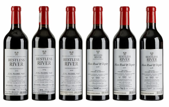 Restless River; Main Road & Dignity Cabernet Sauvignon Vertical; 2013 - 2018; 6 (1 x 6); 750ml