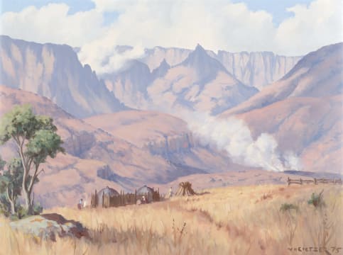 Willem Hermanus Coetzer; Naby Cathedral Peak