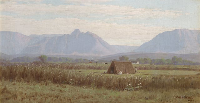Jan Ernst Abraham Volschenk; The Hut (In Riversdale Valley)
