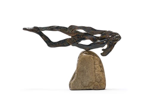 Carl Roberts; Horizontal Figure on Rock