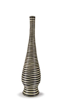 Unrecorded artist, Tutsi Peoples; A Rwandan woven palm fibre floor vase