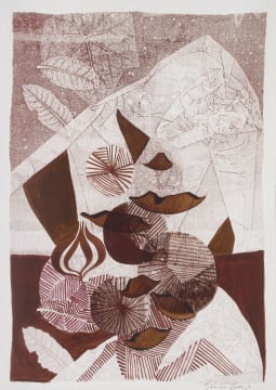 George Boys; Abstract Composition with Falling Leaves