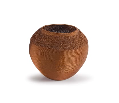 Gcinani Duma; A Threads of Africa copper wire bowl, 2022