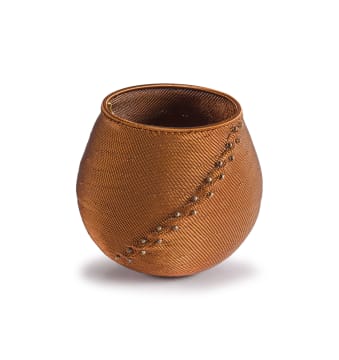 Mgongo Ngubane; A Threads of Africa copper wire and brass bowl, 2020