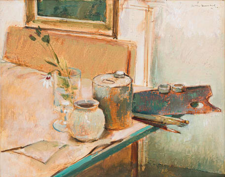 Irmin Henkel; Artist's Studio Still Life
